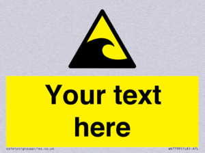 Custom warning tsunami hazard zone